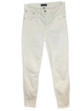 J. Crew 9” High-Rise Toothpick White Jeans Size 28